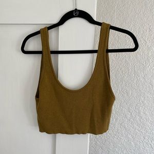 OZMA Maggie Pima Crop - Size M - Okra Color